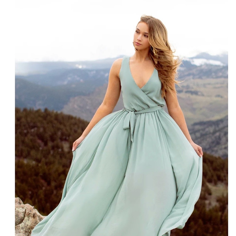 Joyfolie Seafoam Maxi Dress